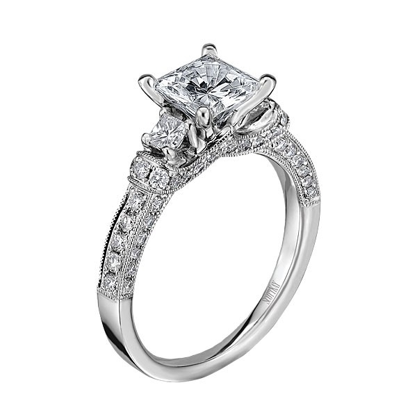 Crown setting engagement ring hot sale