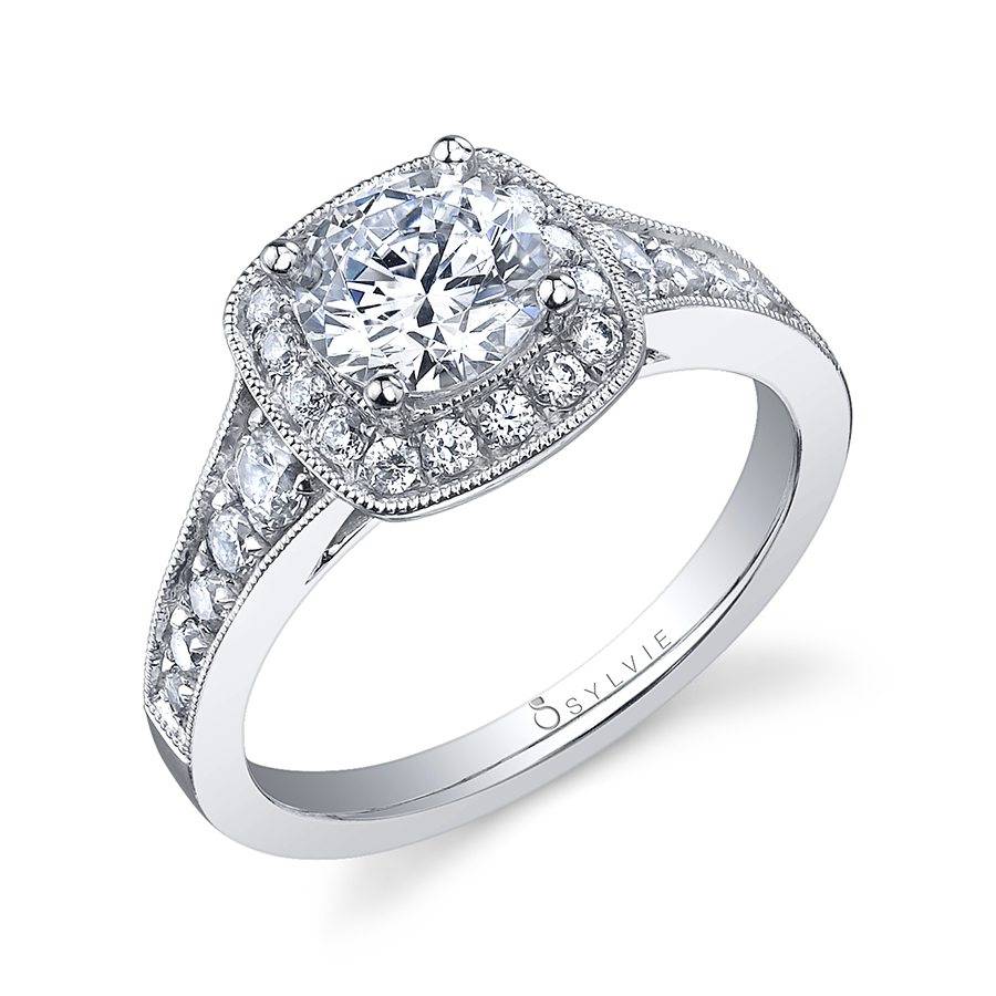 Sylvie Vintage Adreanne Engagement Ring