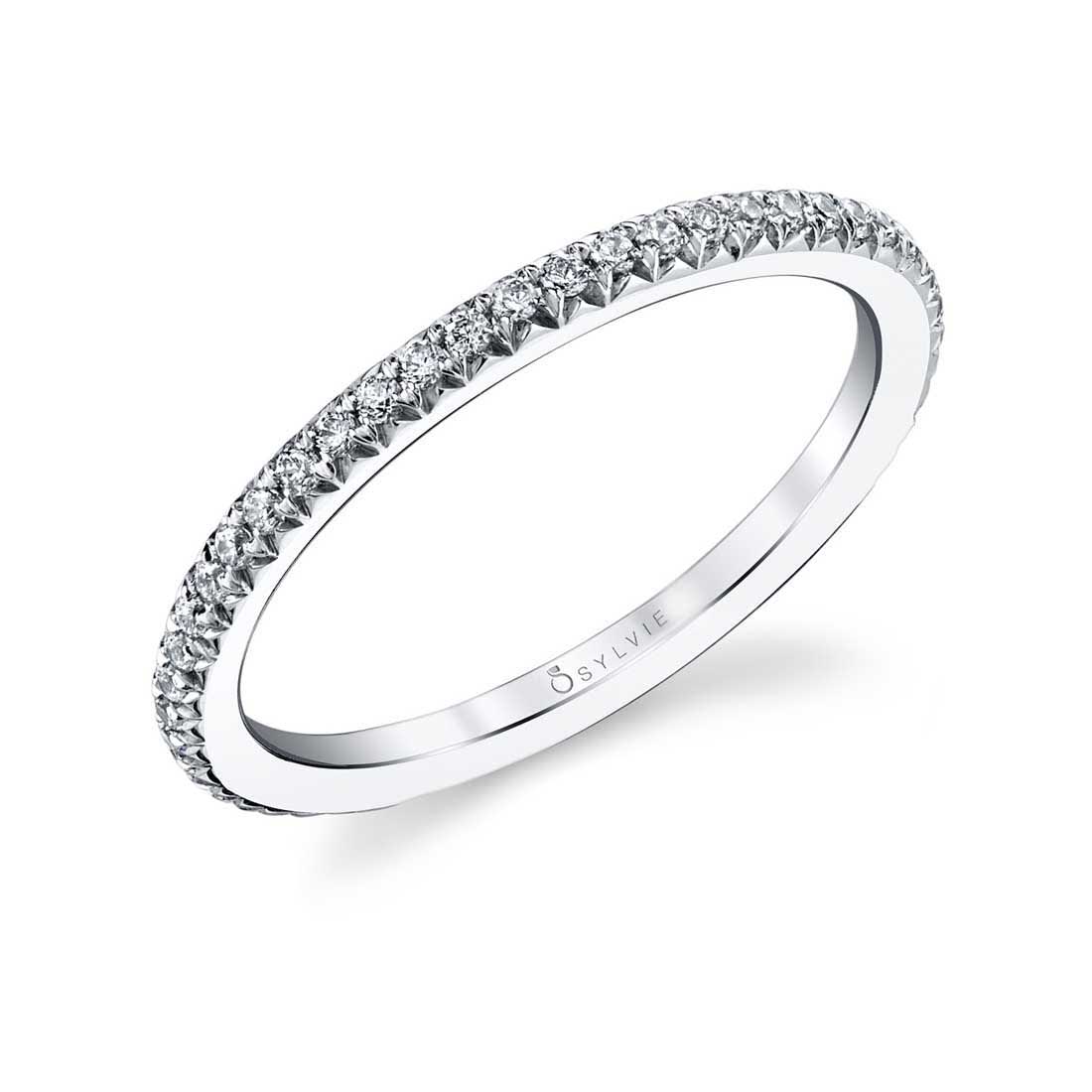 Sylvie Classic Diamond Wedding Band