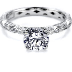 18K Tacori Geometric Vintage Engagement Ring