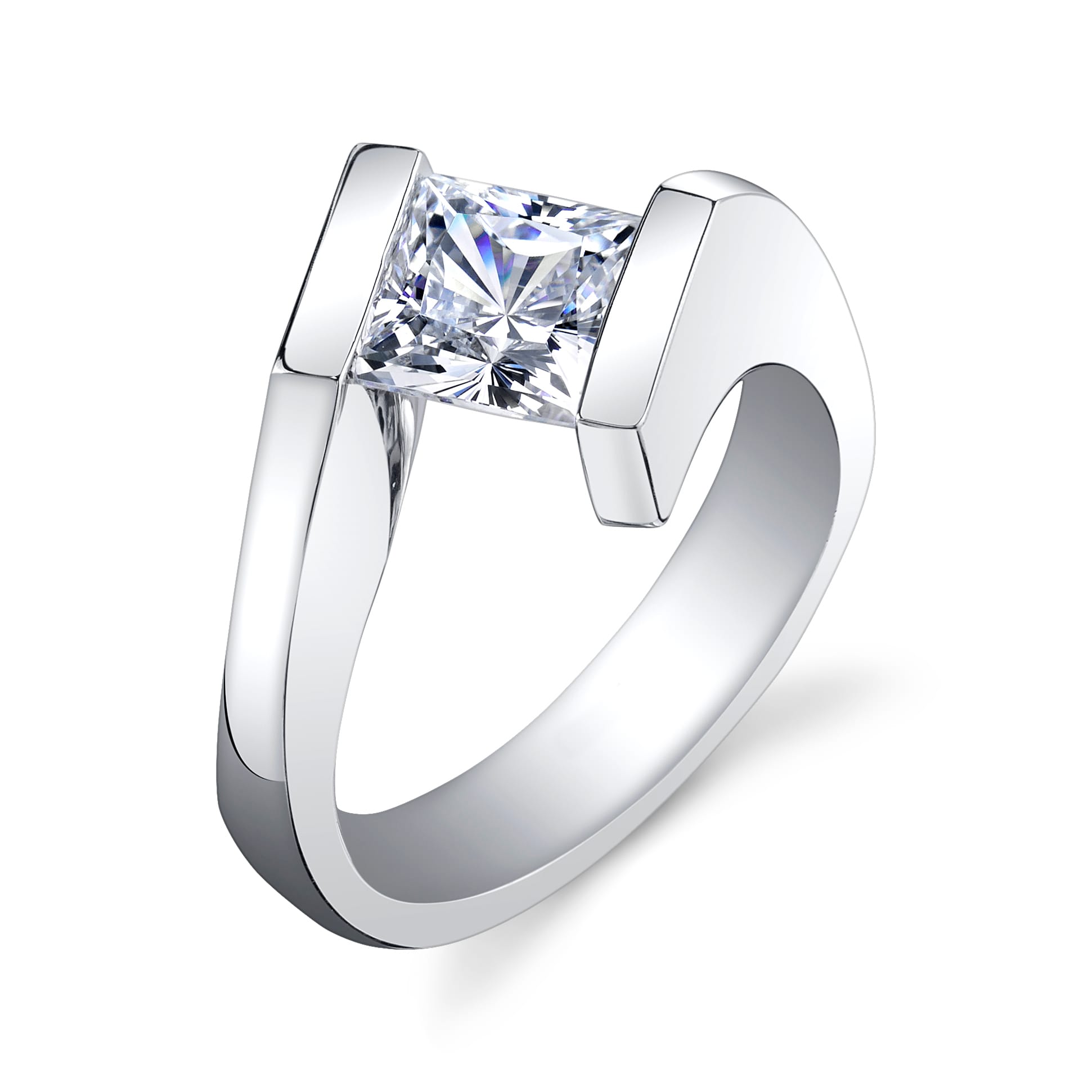 14K Tension Ring TR-252 (0.18ctw) - Diamond Brokers & Jewelry of